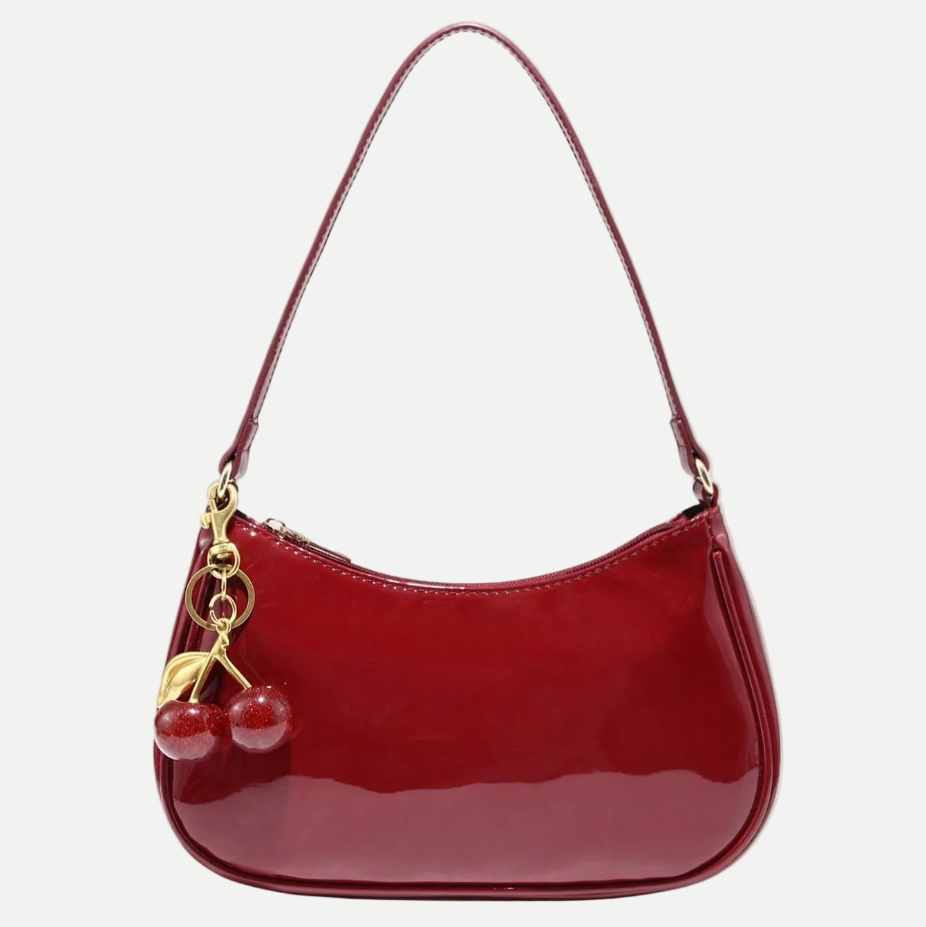 Bolso Cereza Chic de Hombro para Mujer – Piel Sintética Elegante y Versátil
