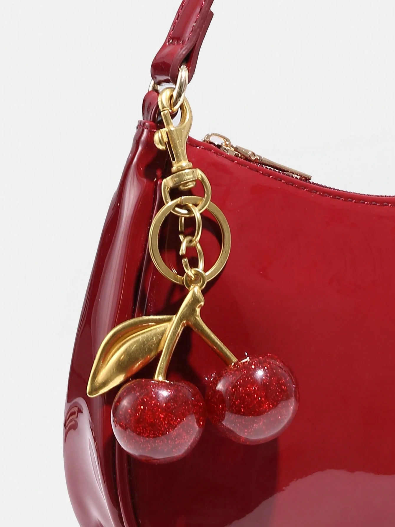 Bolso Cereza Chic de Hombro para Mujer – Piel Sintética Elegante y Versátil