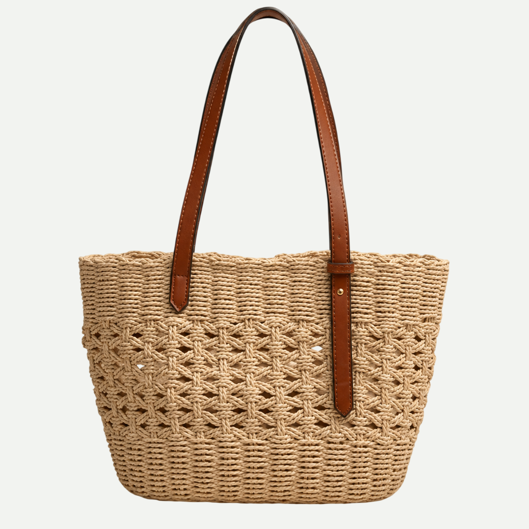 Bolso Marbella Natural – Capazo de Paja Grande para Playa y Viaje