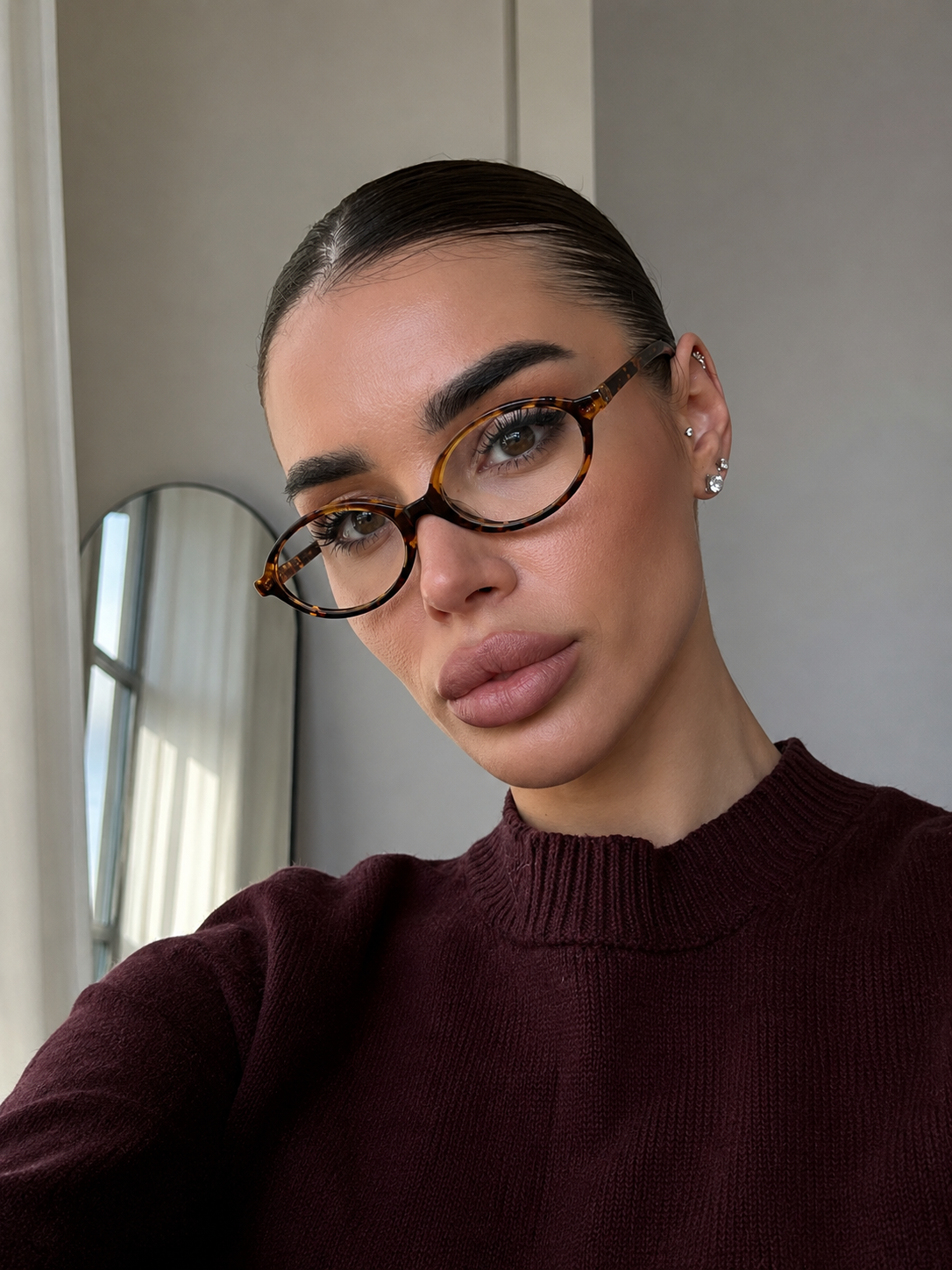 Gafas AUREVÉRA™ Noir Oval – Gafas de Sol Vintage