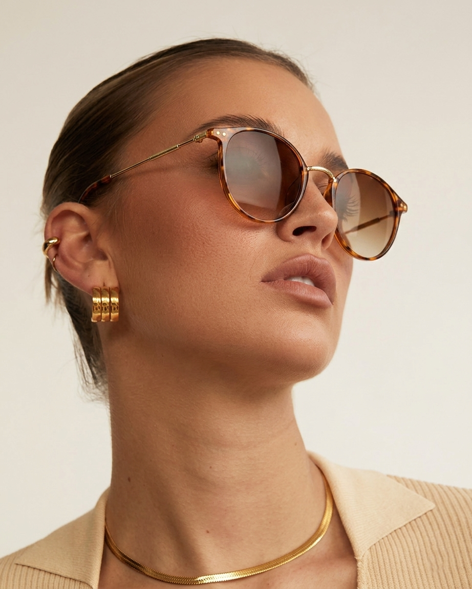 Gafas Lioré Vintage – Montura Redonda Retro con Diseño Luxury UV 2026