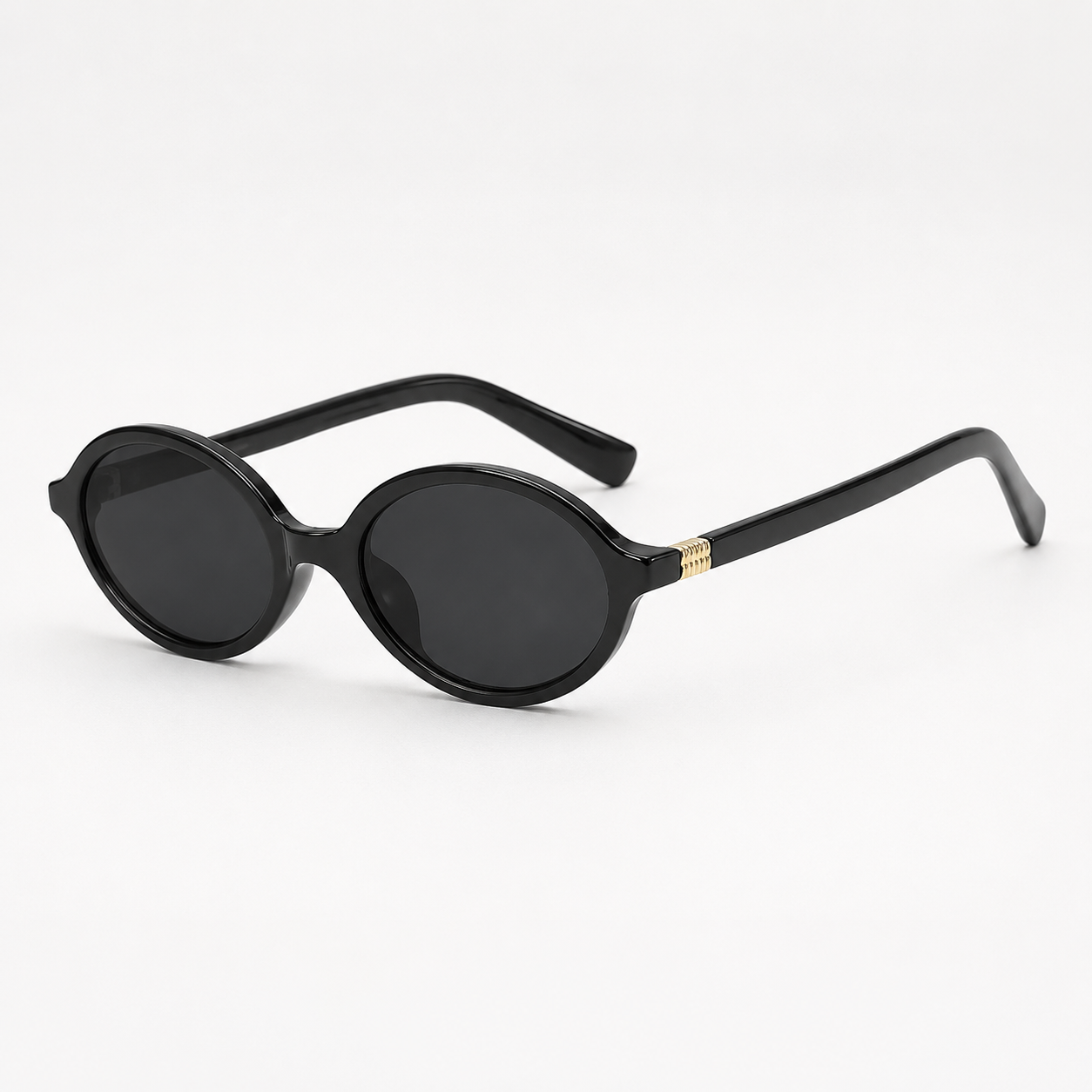 Gafas AUREVÉRA™ Noir Oval – Gafas de Sol Vintage