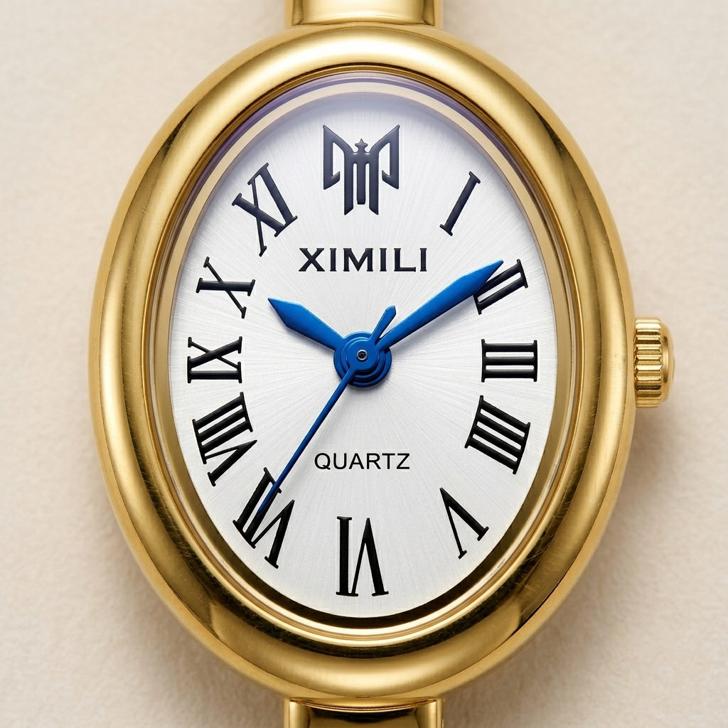 Reloj Aurelia™ Élise – Elegancia Ovalada con Estilo Romano