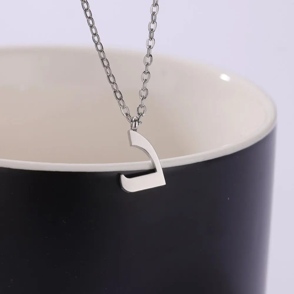 Collar Letra Árabe Alma – Inicial Personalizada en Acero Inoxidable
