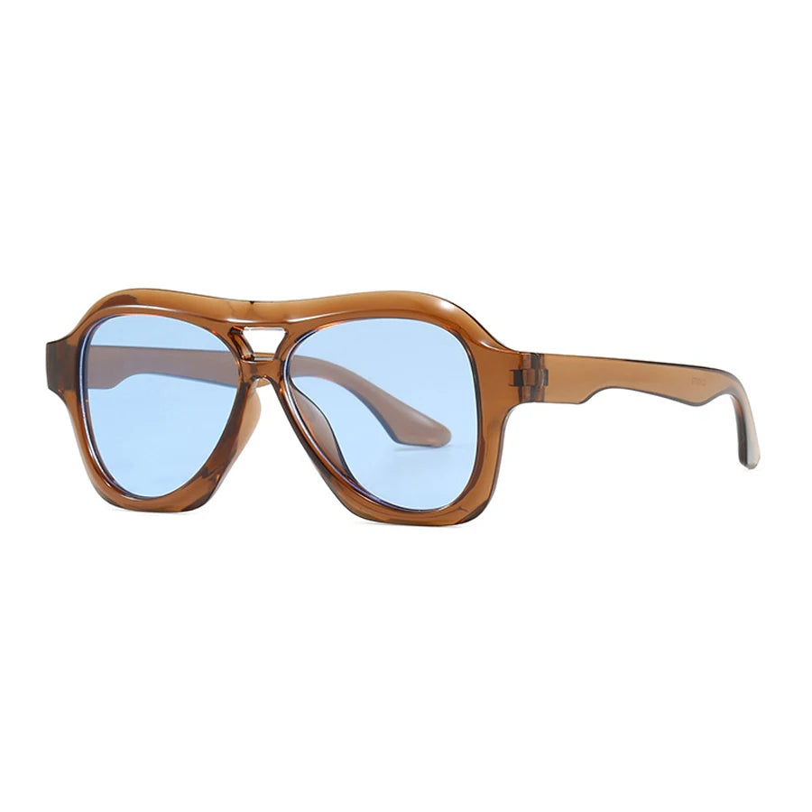 Gafas Soléa Retro Gradient – Doble Puente con Estilo Fashion UV400