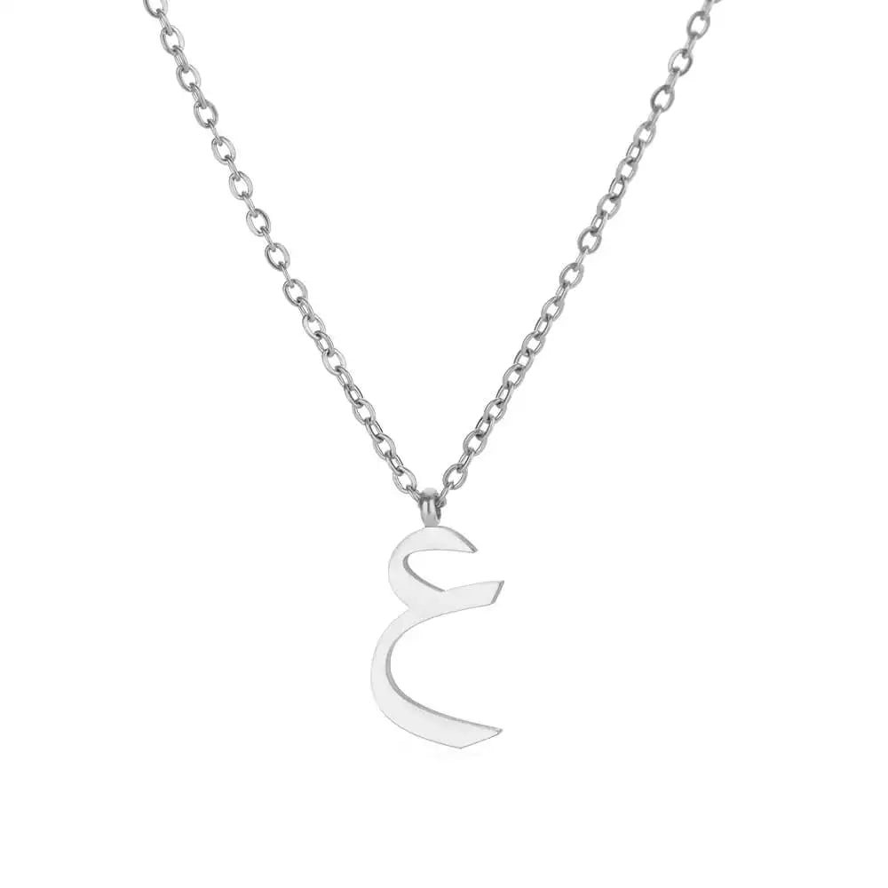 Collar Letra Árabe Alma – Inicial Personalizada en Acero Inoxidable