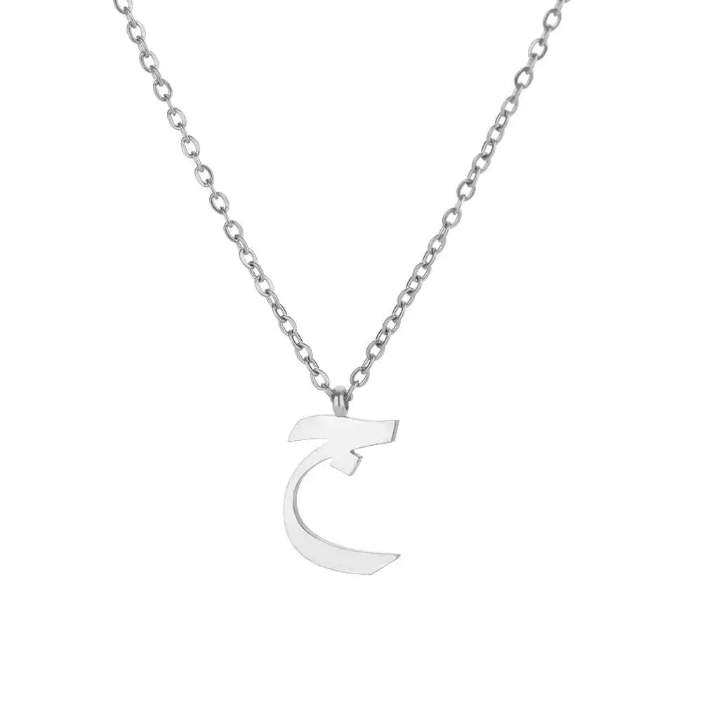 Collar Letra Árabe Alma – Inicial Personalizada en Acero Inoxidable