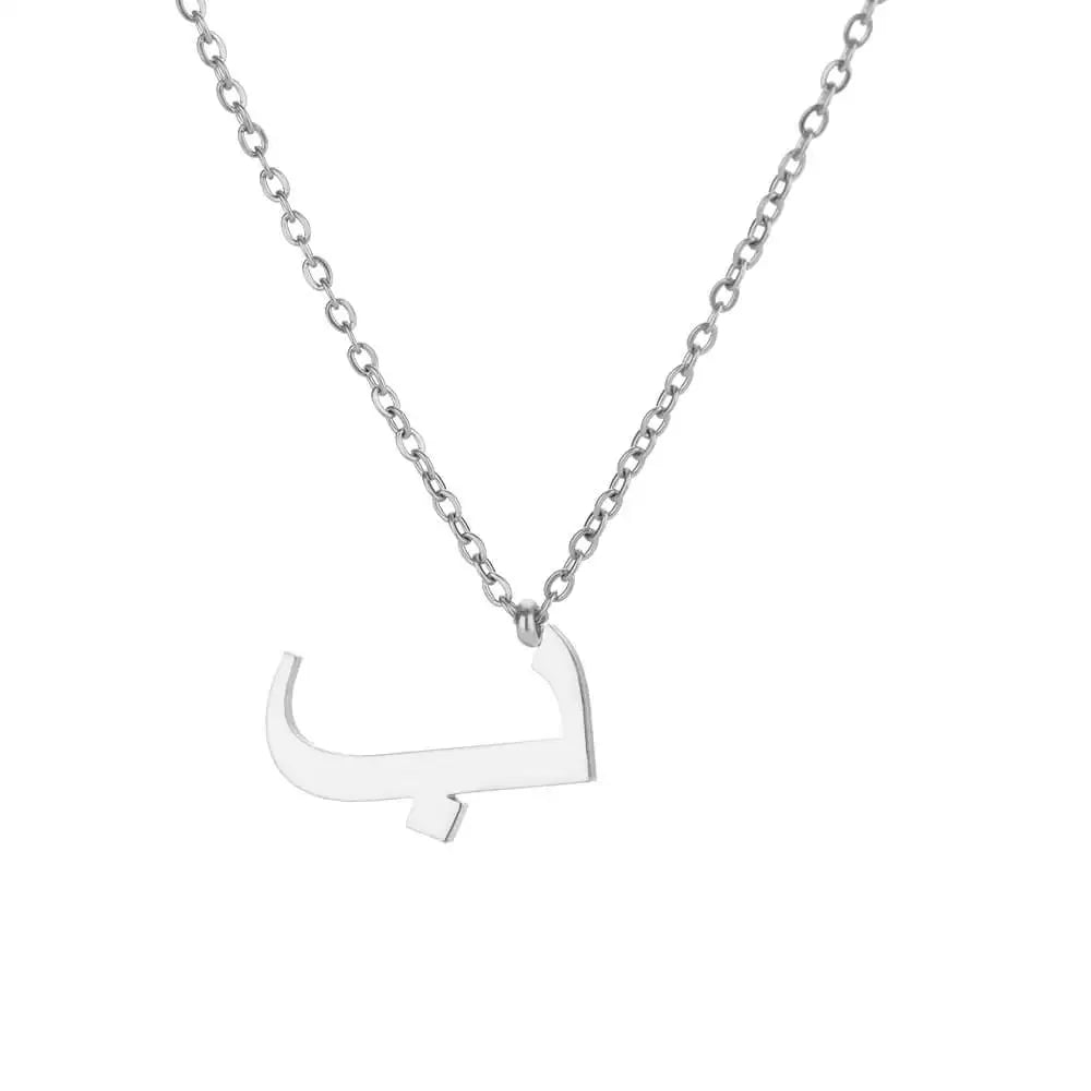 Collar Letra Árabe Alma – Inicial Personalizada en Acero Inoxidable