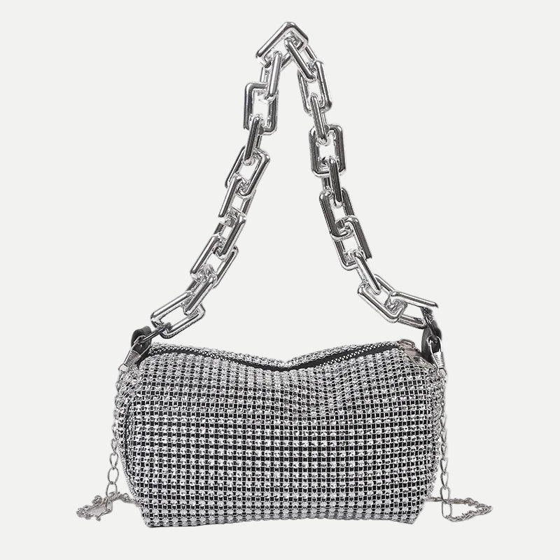 Bolso Glam Diamante con Cadena