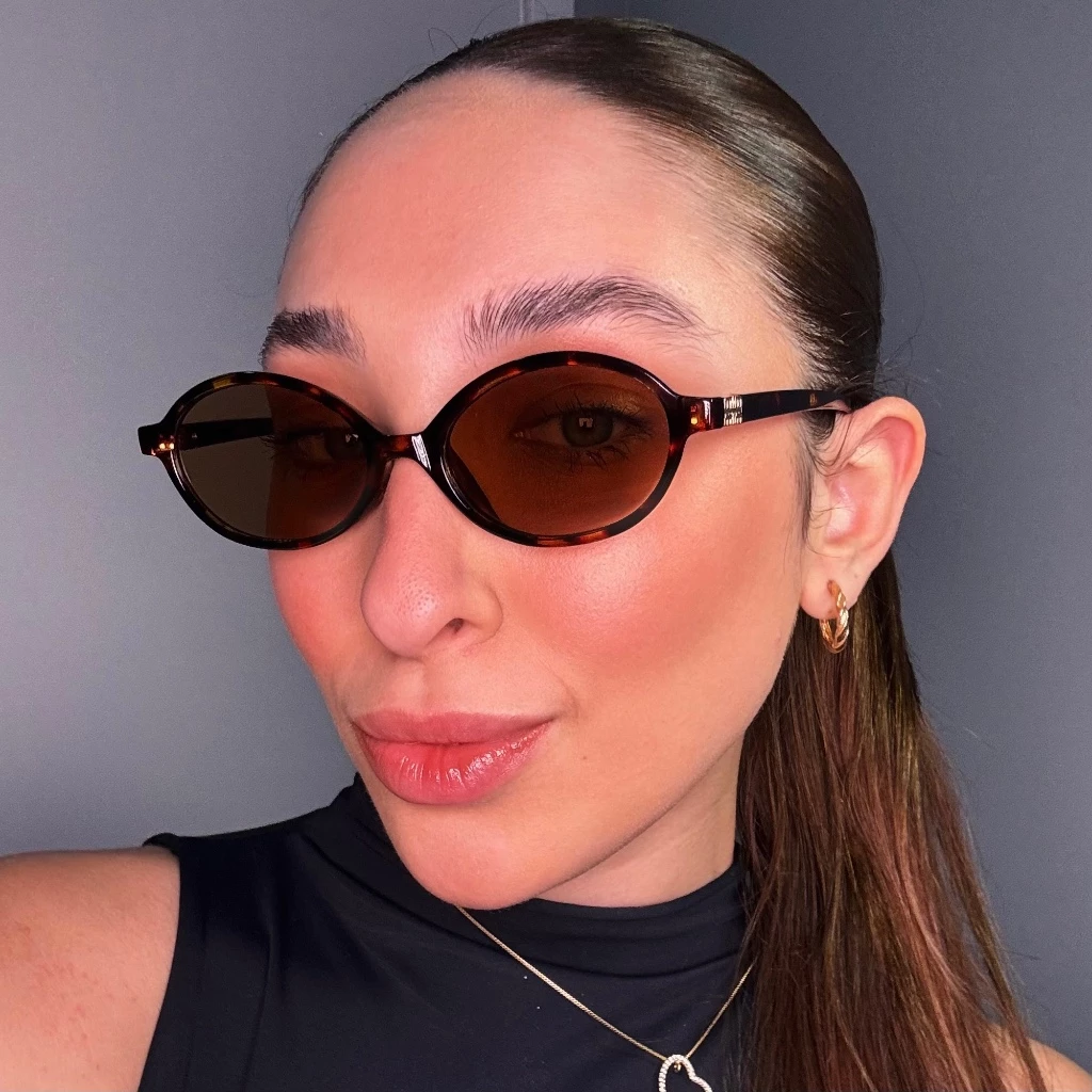 Gafas AUREVÉRA™ Noir Oval – Gafas de Sol Vintage de Lujo para Mujer con Protección UV400